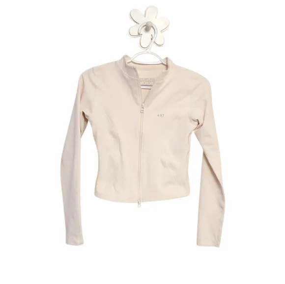 437 The Curve Jacket Crop Full Zip In Craam Sz XS - Picture 4 of 12
